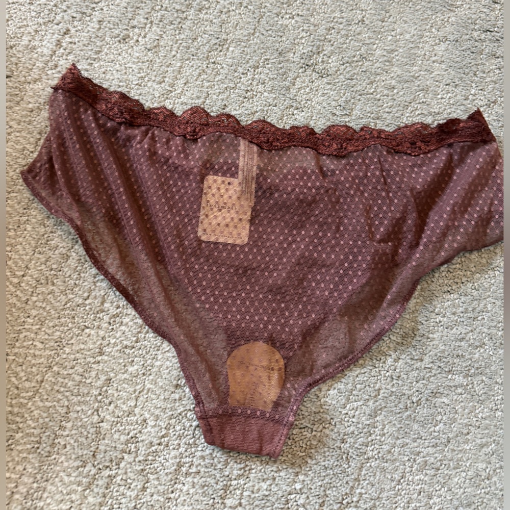 Free People Brown Lace Trim Panties - Picture 2 of 3